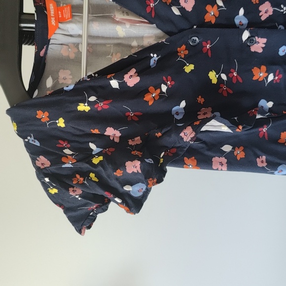 NAVY BLUE FLORAL DRESS - Picture 3 of 7